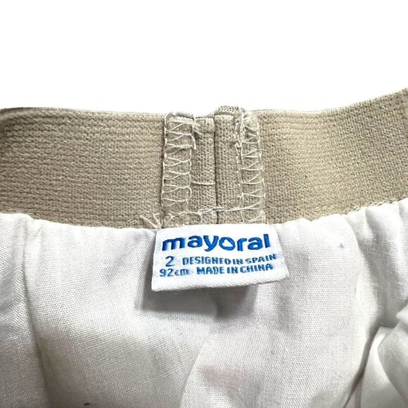 Mayoral 2Y Champagne Gold Glitter Polkadot Tulle Skirt - Picture 4 of 4